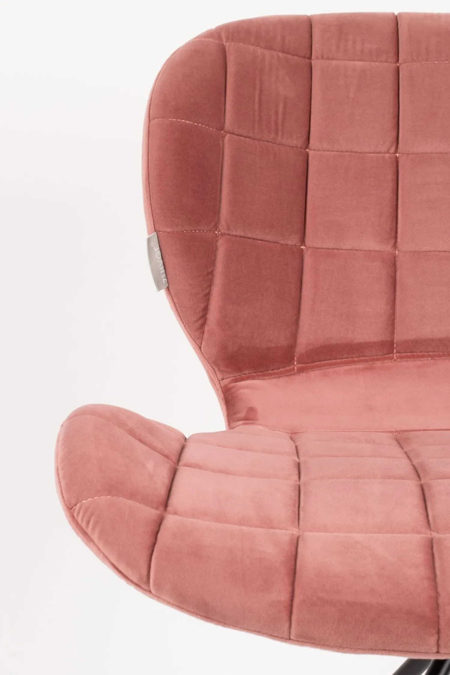 Eetkamerstoelen Zonder Armleuning-Zuiver OMG velvet (set van 2) Eetkamerstoel Old Pink