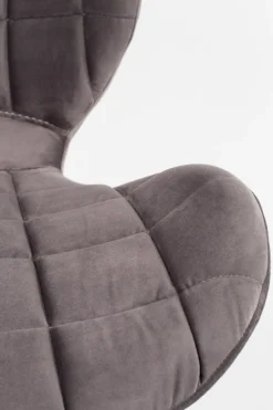 Eetkamerstoelen Zonder Armleuning-Zuiver OMG velvet (set van 2) Eetkamerstoel Grey