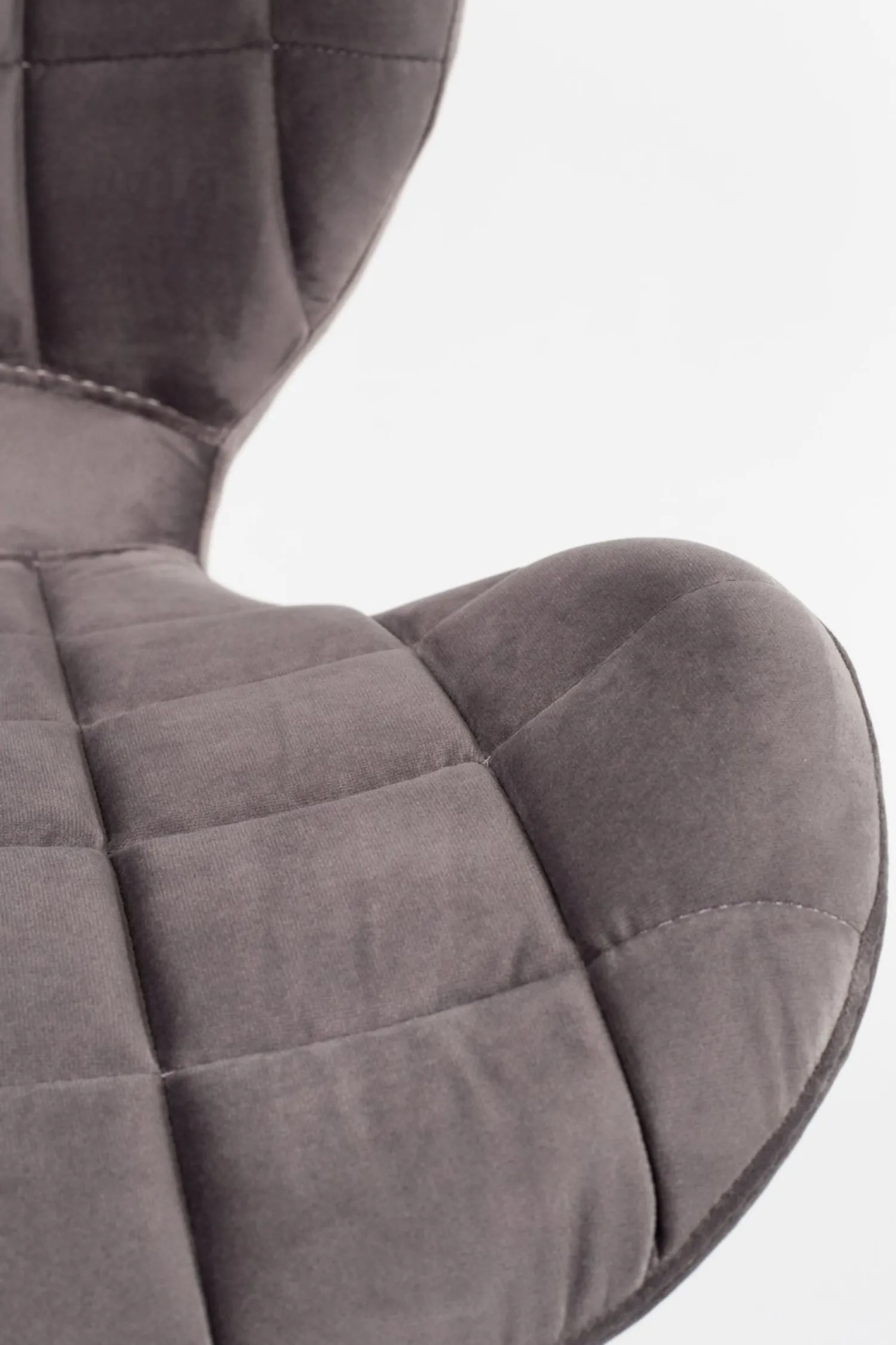 Eetkamerstoelen Zonder Armleuning-Zuiver OMG velvet (set van 2) Eetkamerstoel Grey