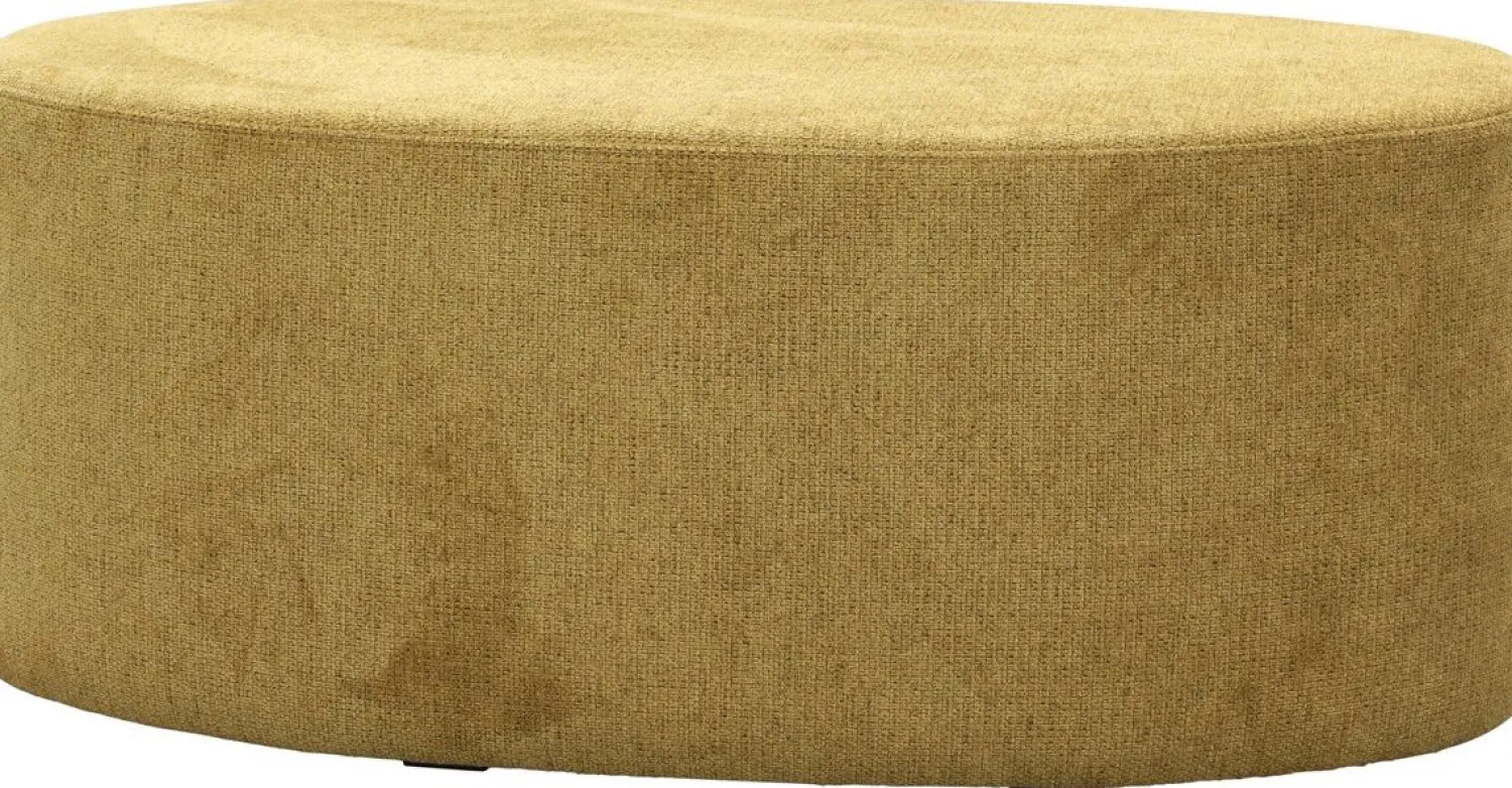 Hockers|Poefs-Trendhopper Onna Ovaal Poef Mustard
