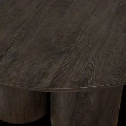 Ronde Eettafels-WOOOD Oona Eettafel Dark Brown