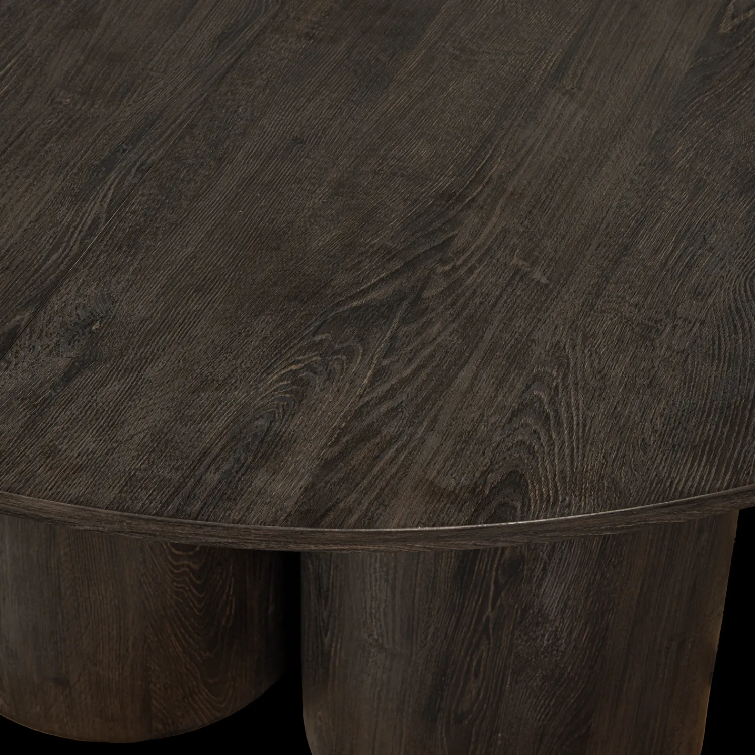 Ronde Eettafels-WOOOD Oona Eettafel Dark Brown