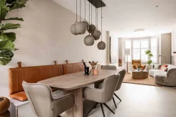 Glazen Hanglampen|Glazen Hanglampen-Eijerkamp Collectie Orb Saturn Hanglamp Zwart, Taupe