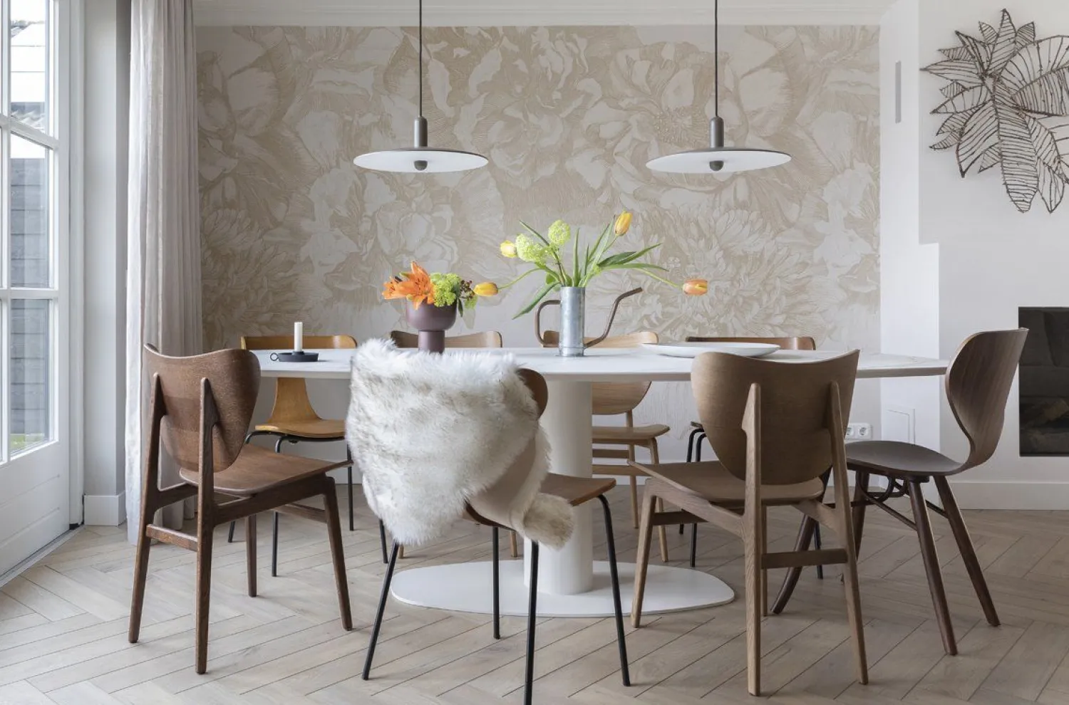 Ronde Eettafels-Metaform Orfis Eettafel Bruin