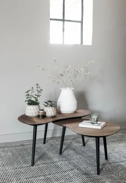 Houten Salontafels|Organische Salontafels-DTP Home Organus Salontafelset Naturel