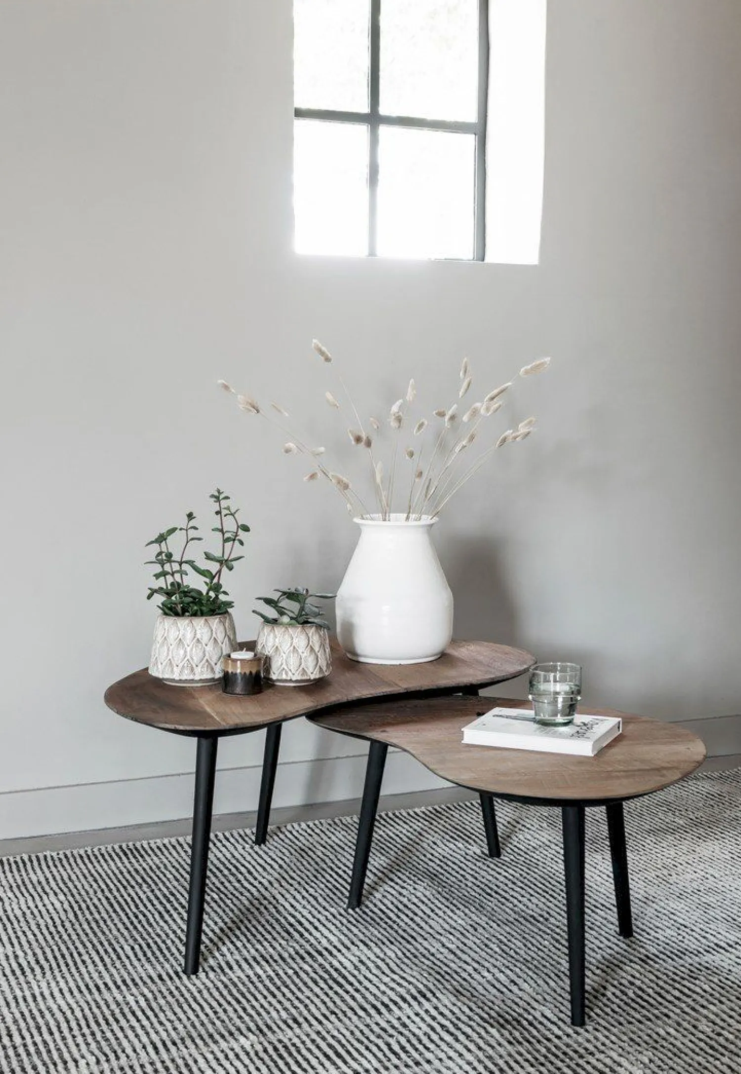 Houten Salontafels|Organische Salontafels-DTP Home Organus Salontafelset Naturel