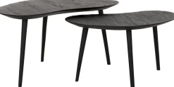 Houten Salontafels|Organische Salontafels-DTP Home Organus Salontafelset Zwart