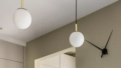 Moderne Hanglampen|Moderne Hanglampen-Zuiver Orion Hanglamp Opal, Brass, Black