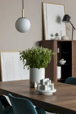 Moderne Hanglampen|Moderne Hanglampen-Zuiver Orion Hanglamp Opal, Brass, Black