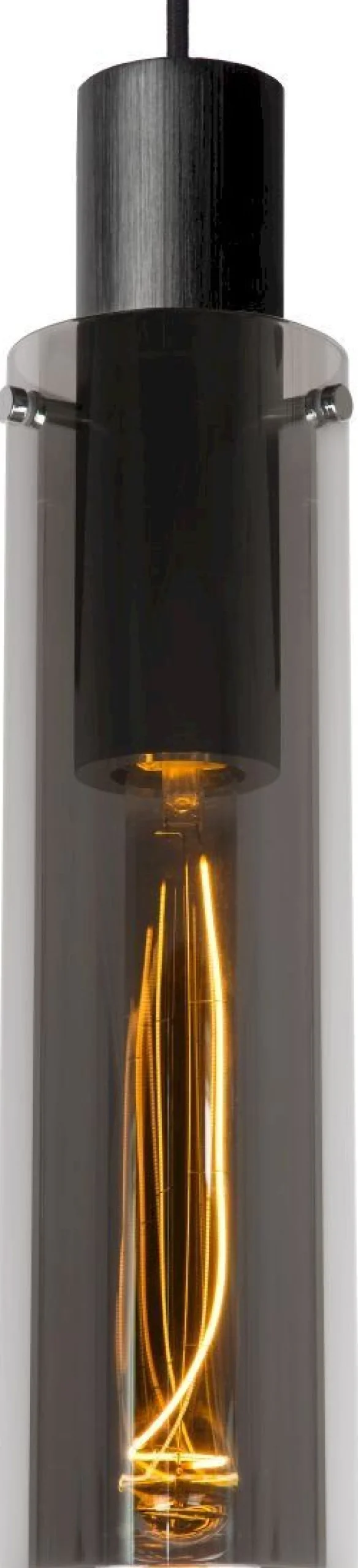 Moderne Hanglampen|Moderne Hanglampen-Lucide Orlando Hanglamp Zwart