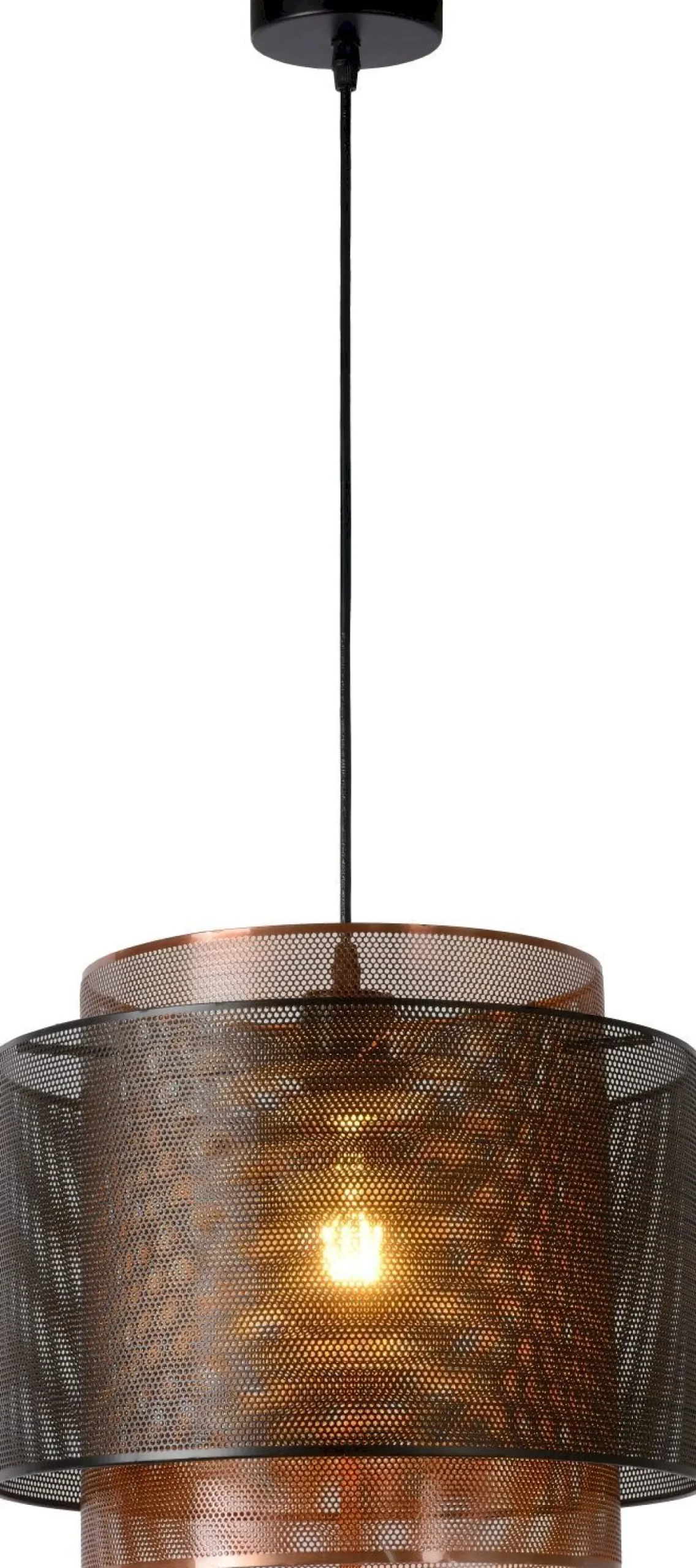Moderne Hanglampen|Moderne Hanglampen-Lucide Orrin Hanglamp Zwart