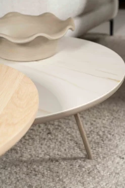 Ronde Bijzettafels-Eijerkamp Collectie Osaka Bijzettafel Natural Oak