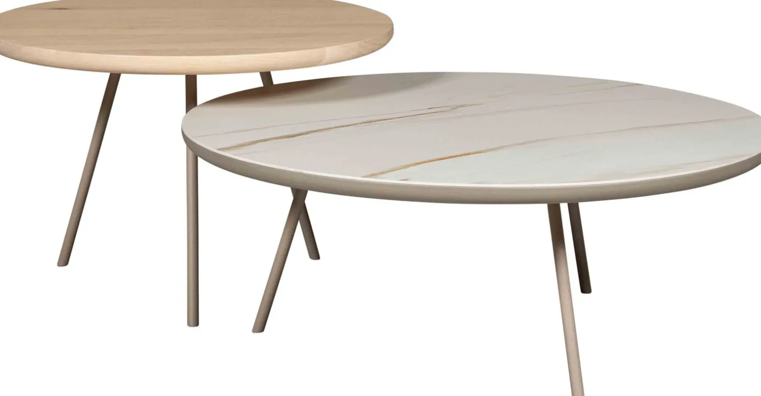 Ronde Bijzettafels-Eijerkamp Collectie Osaka Bijzettafel Natural Oak