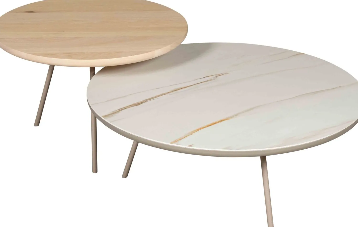 Ronde Bijzettafels-Eijerkamp Collectie Osaka Bijzettafel Natural Oak