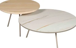 Ronde Salontafels-Eijerkamp Collectie Osaka Salontafel Macchia Gold
