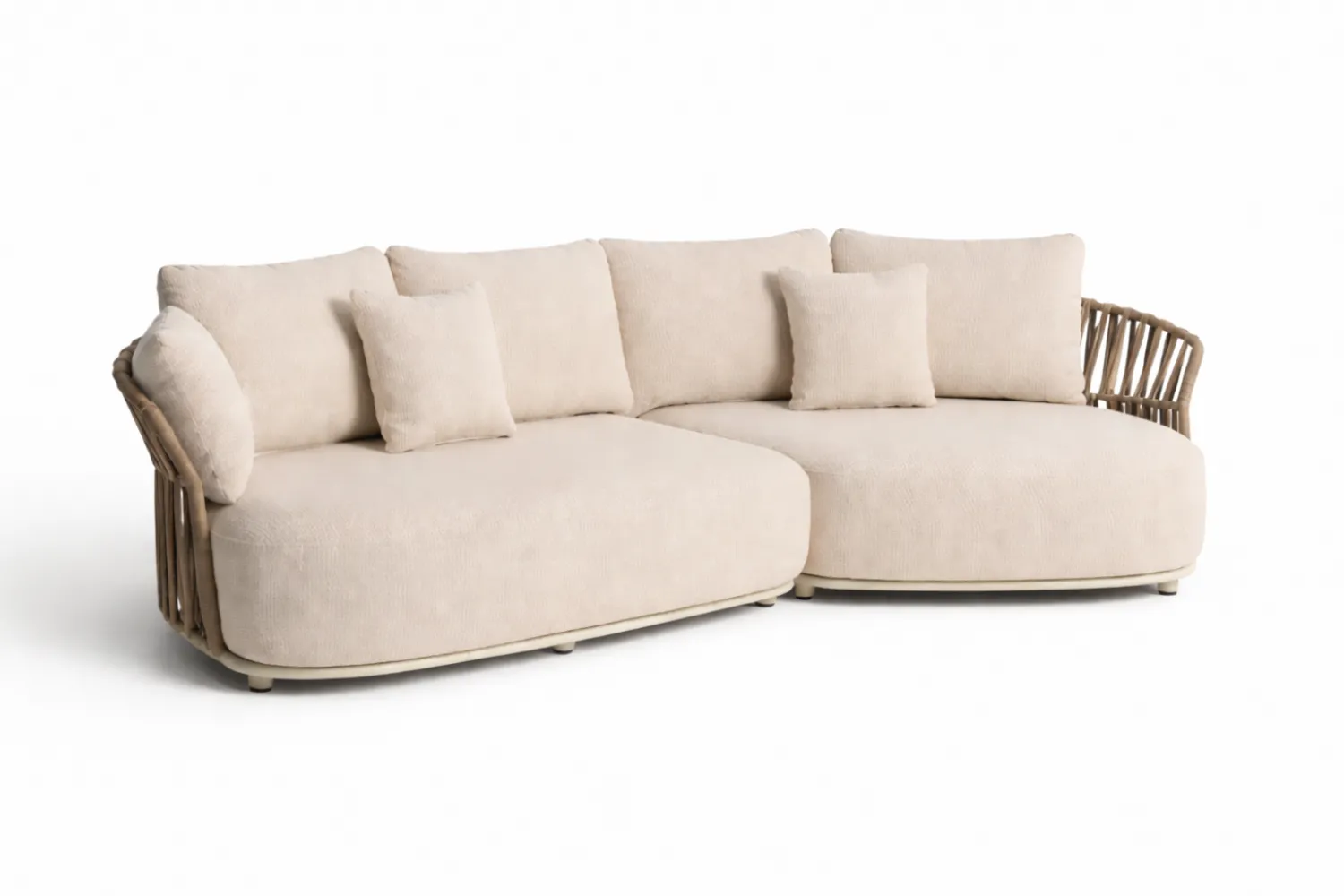 Tuinbanken-Kave Home Osani Tuinbank Ecru, Taupe