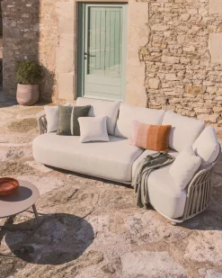 Tuinbanken-Kave Home Osani Tuinbank Ecru, Taupe