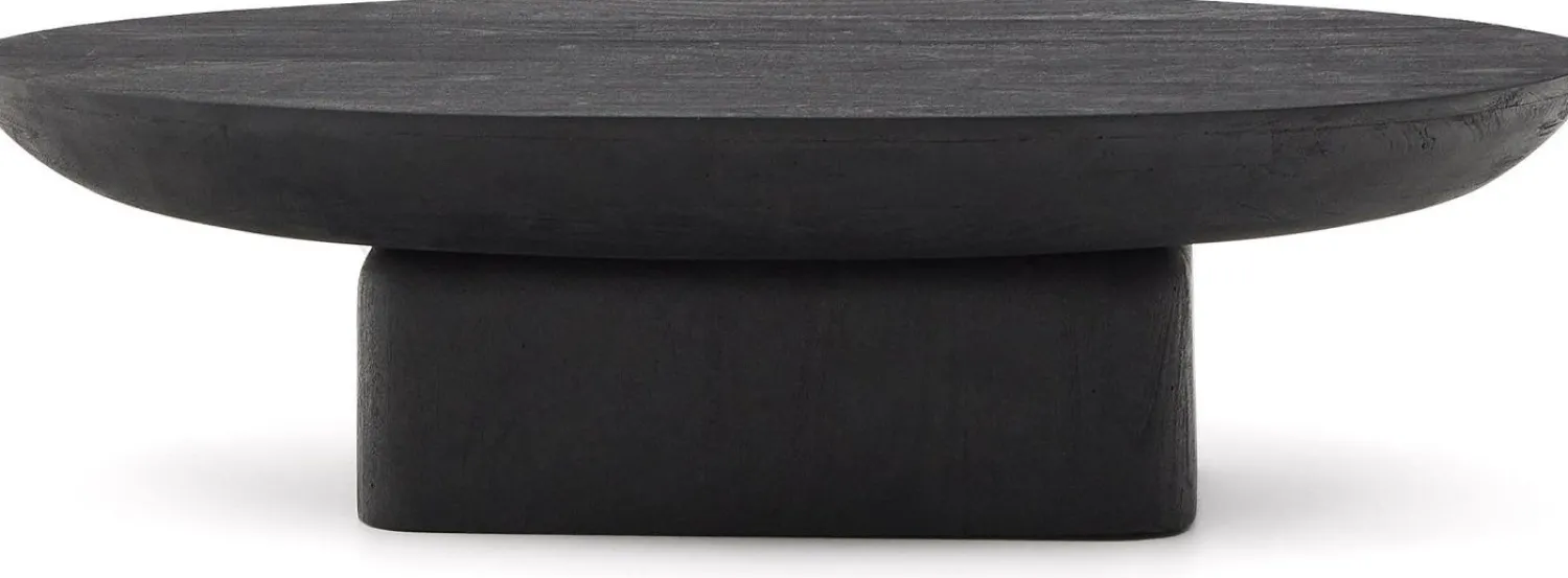 Houten Salontafels-Kave Home Ovak Salontafel Zwart