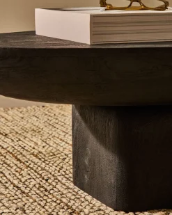 Houten Salontafels-Kave Home Ovak Salontafel Zwart