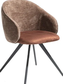 Kuipstoelen|Eetkamerstoelen Met Armleuning-XOOON Owen Eetkamerstoel Koper