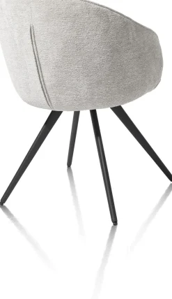 Kuipstoelen|Eetkamerstoelen Met Armleuning-XOOON Owen Eetkamerstoel Kiezel