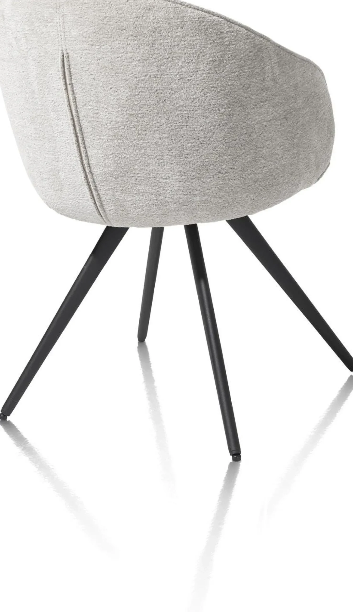 Kuipstoelen|Eetkamerstoelen Met Armleuning-XOOON Owen Eetkamerstoel Kiezel