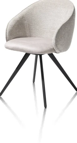 Kuipstoelen|Eetkamerstoelen Met Armleuning-XOOON Owen Eetkamerstoel Kiezel
