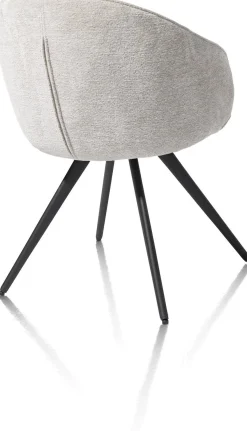 Kuipstoelen|Eetkamerstoelen Met Armleuning-XOOON Owen Eetkamerstoel Kiezel