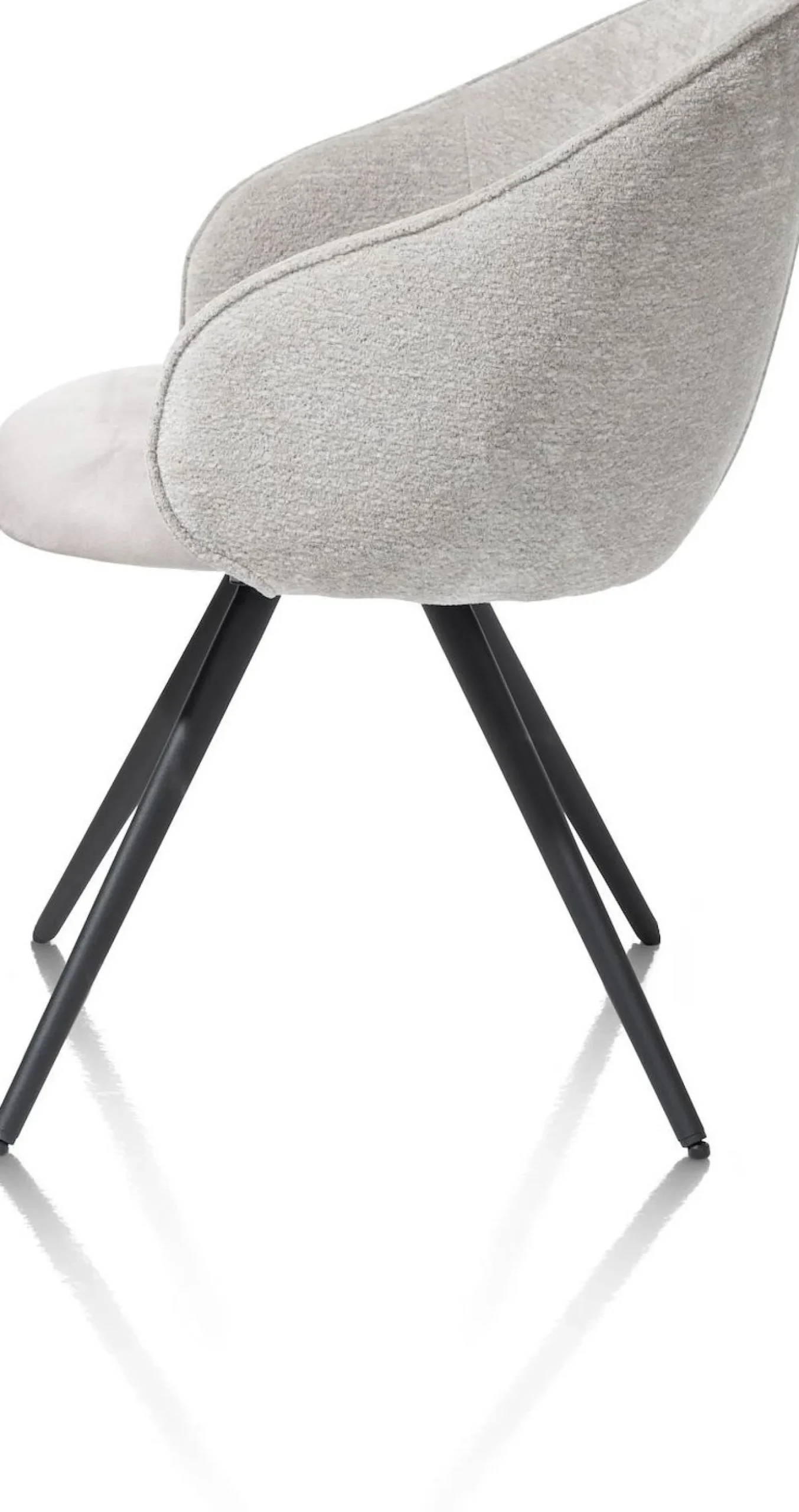 Kuipstoelen|Eetkamerstoelen Met Armleuning-XOOON Owen Eetkamerstoel Kiezel