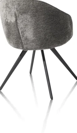 Kuipstoelen|Eetkamerstoelen Met Armleuning-XOOON Owen Eetkamerstoel Antraciet
