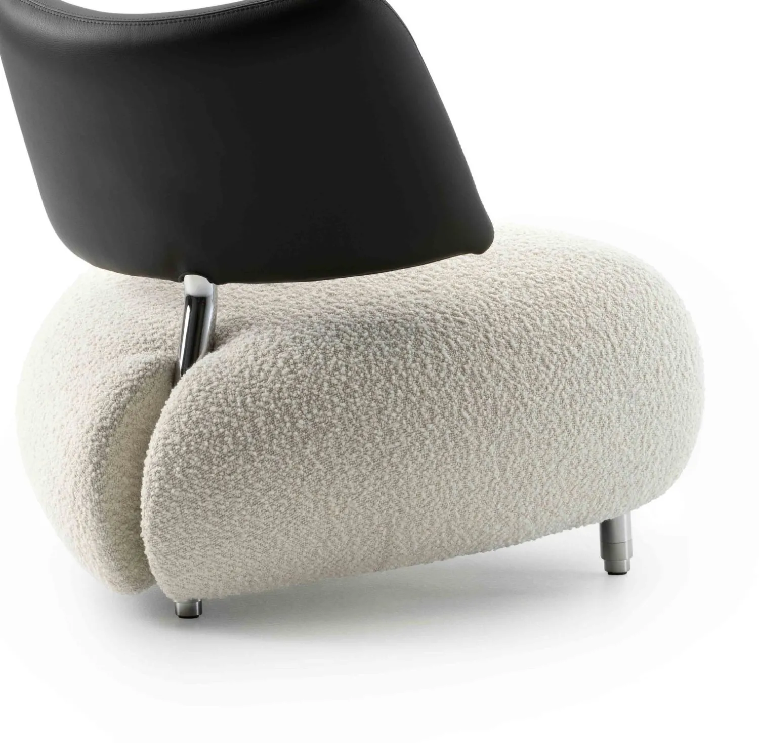 Design Fauteuils-Leolux Pallone Pa Soft Fauteuil Beige, Thunder