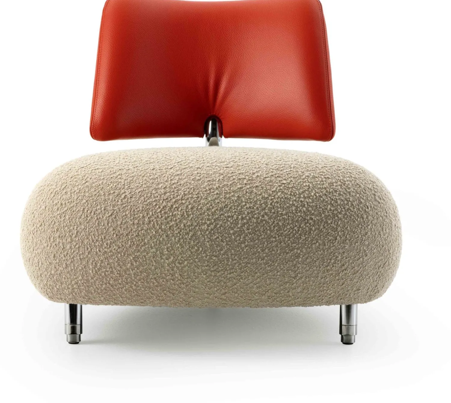Design Fauteuils-Leolux Pallone Pa Soft Fauteuil Beige, Thunder