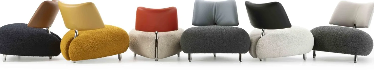 Design Fauteuils-Leolux Pallone Pa Soft Fauteuil Beige, Thunder