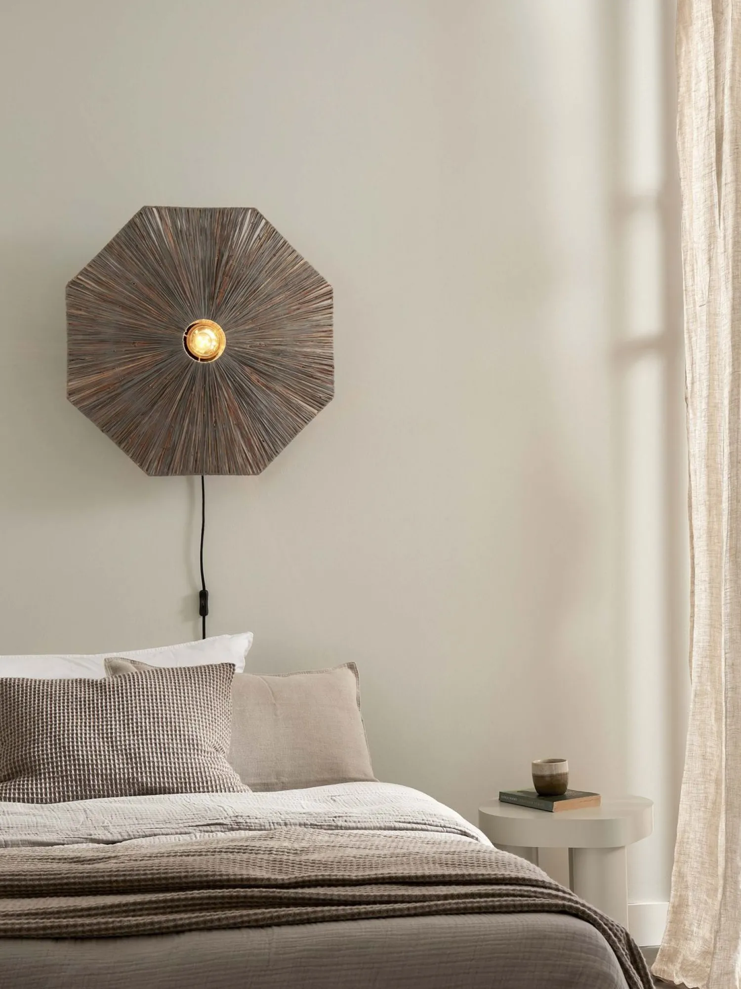 Wandlampen|Wandlampen-Good&Mojo Panama L Wandlamp Grey