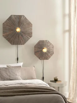Wandlampen|Wandlampen-Good&Mojo Panama L Wandlamp Grey