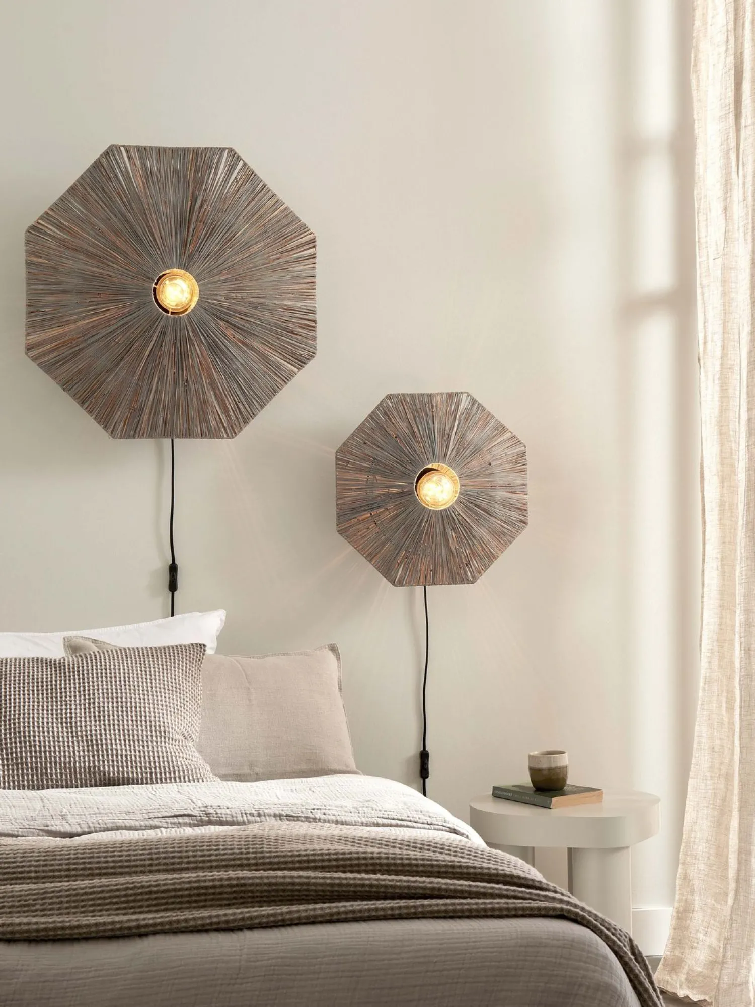 Wandlampen|Wandlampen-Good&Mojo Panama L Wandlamp Grey