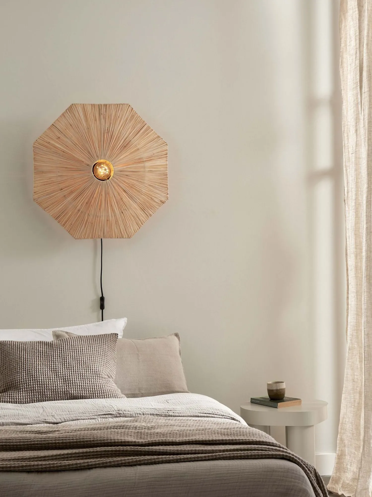 Wandlampen|Wandlampen-Good&Mojo Panama L Wandlamp Natural