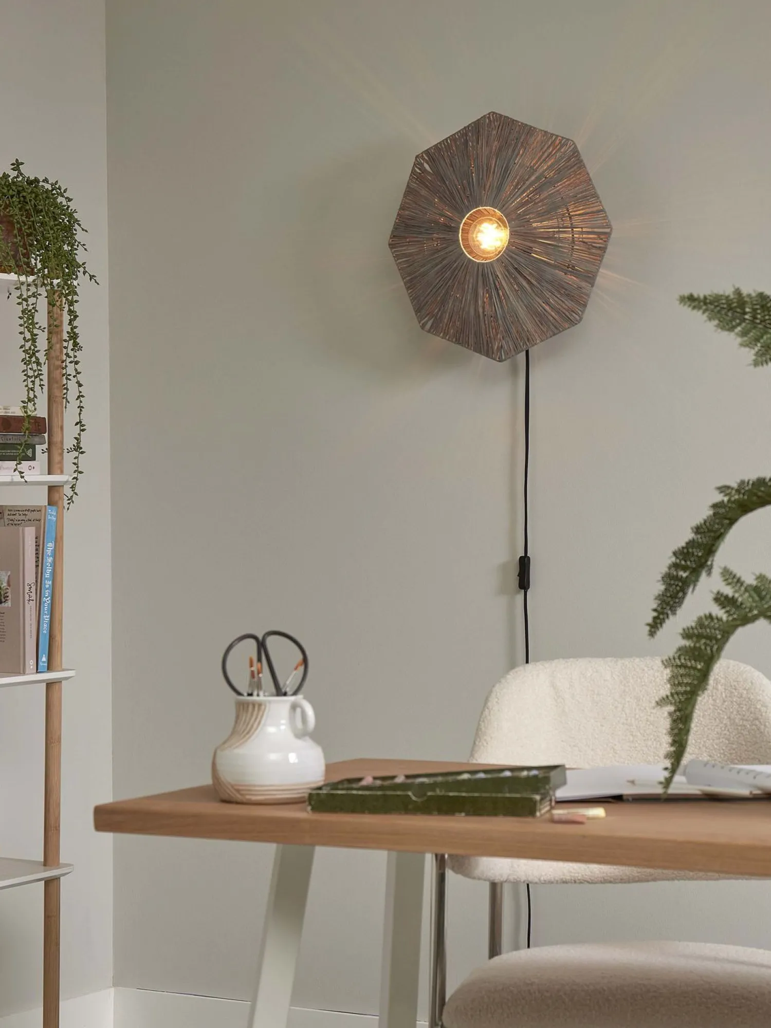 Wandlampen|Wandlampen-Good&Mojo Panama S Wandlamp Grey