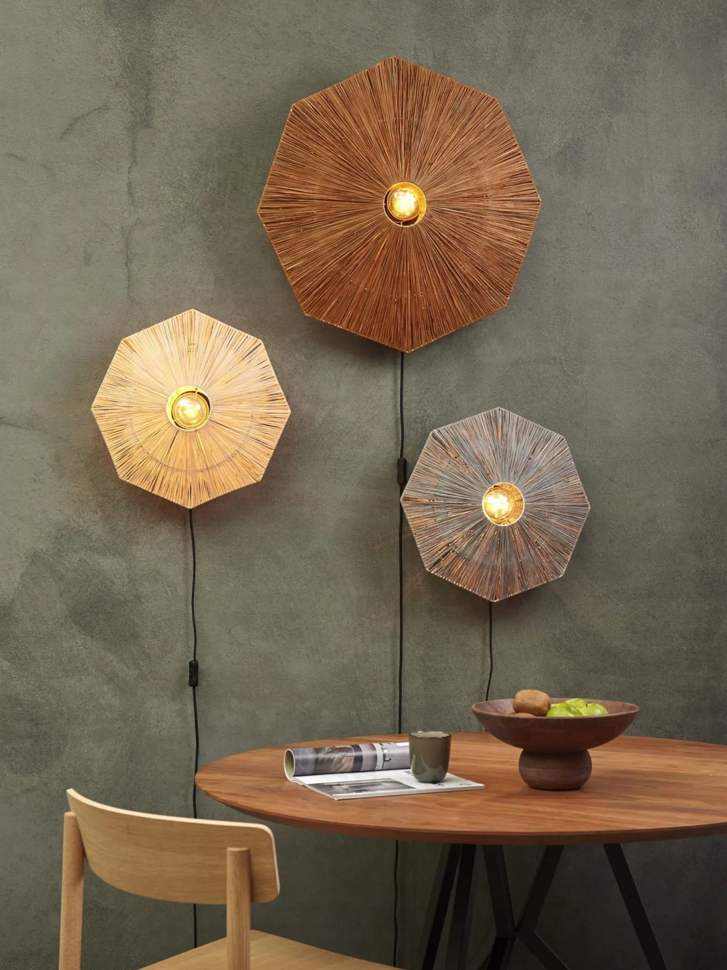 Wandlampen|Wandlampen-Good&Mojo Panama S Wandlamp Natural