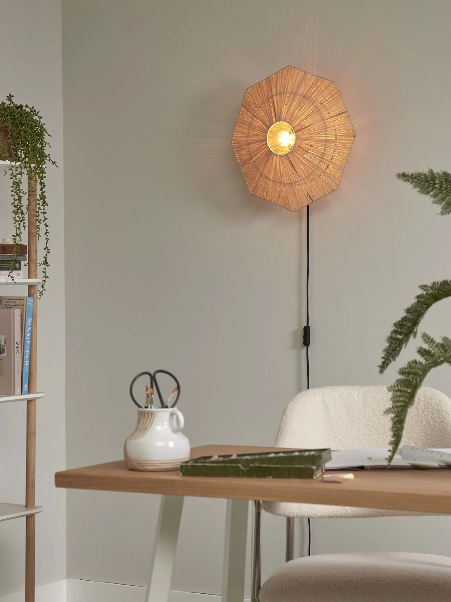 Wandlampen|Wandlampen-Good&Mojo Panama S Wandlamp Natural