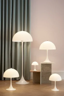 Design Tafellampen|Tafellampen-Louis Poulsen Panthella Tafellamp White Opal