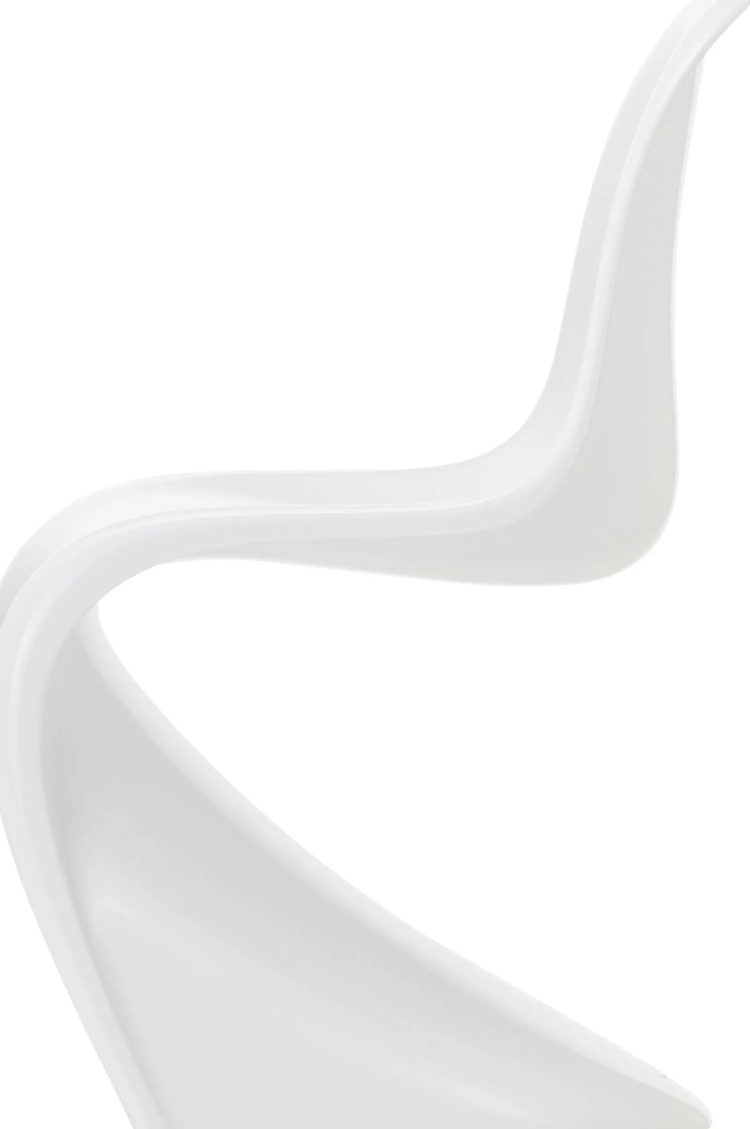 Design Stoelen|Eetkamerstoelen Zonder Armleuning-Vitra Panton Eetkamerstoel Wit