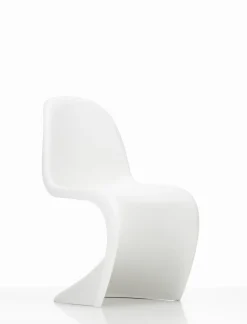 Design Stoelen|Eetkamerstoelen Zonder Armleuning-Vitra Panton Eetkamerstoel Wit