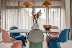 Design Stoelen|Eetkamerstoelen Zonder Armleuning-Vitra Panton Eetkamerstoel Soft Mint