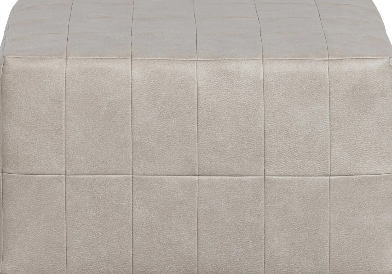 Poefjes & Krukjes-WOOOD Patchwork Poef Natural