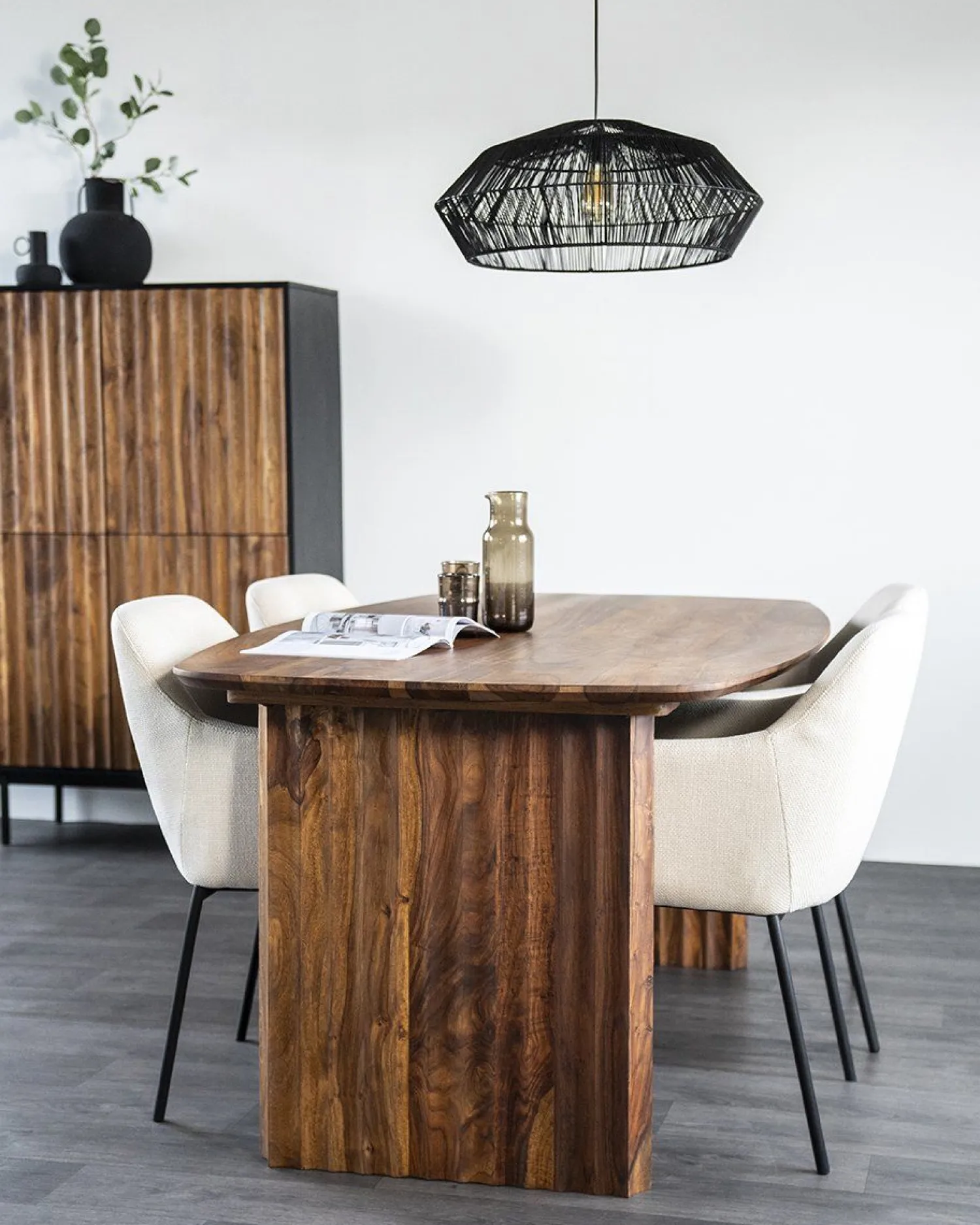 Eetkamerstoelen Met Armleuning-Eleonora Paul Armstoel Taupe