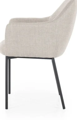 Eetkamerstoelen Met Armleuning-Eleonora Paul Armstoel Taupe