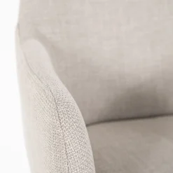 Eetkamerstoelen Met Armleuning-Eleonora Paul Armstoel Taupe