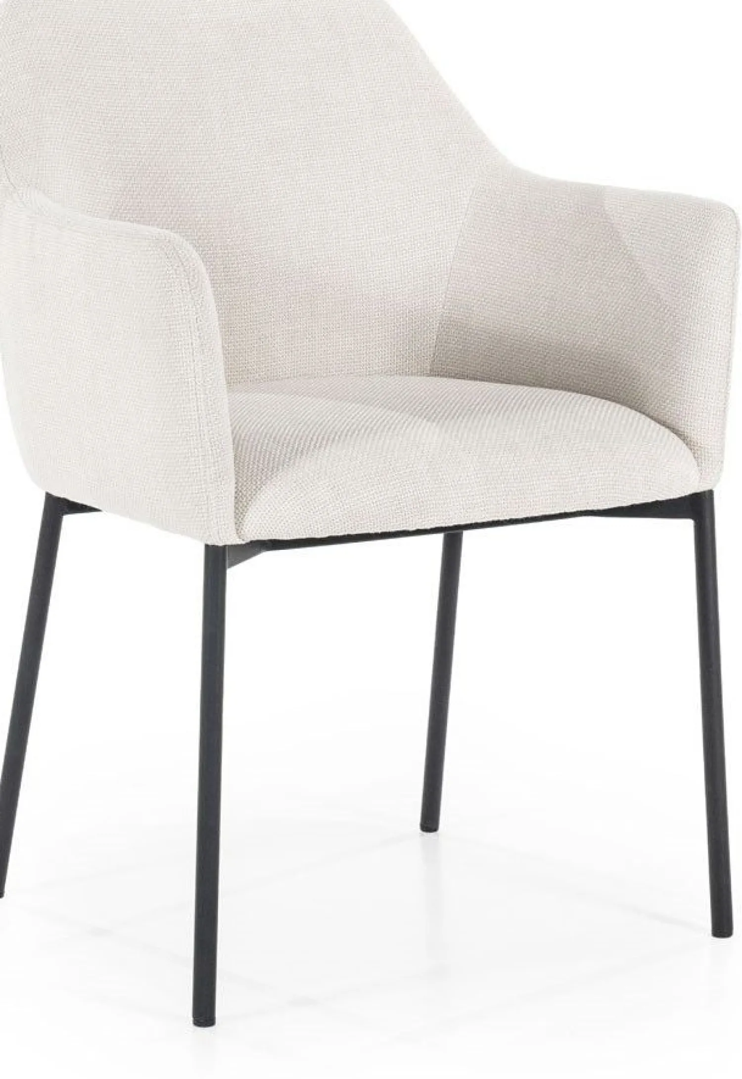 Eetkamerstoelen Met Armleuning-Eleonora Paul Armstoel Beige