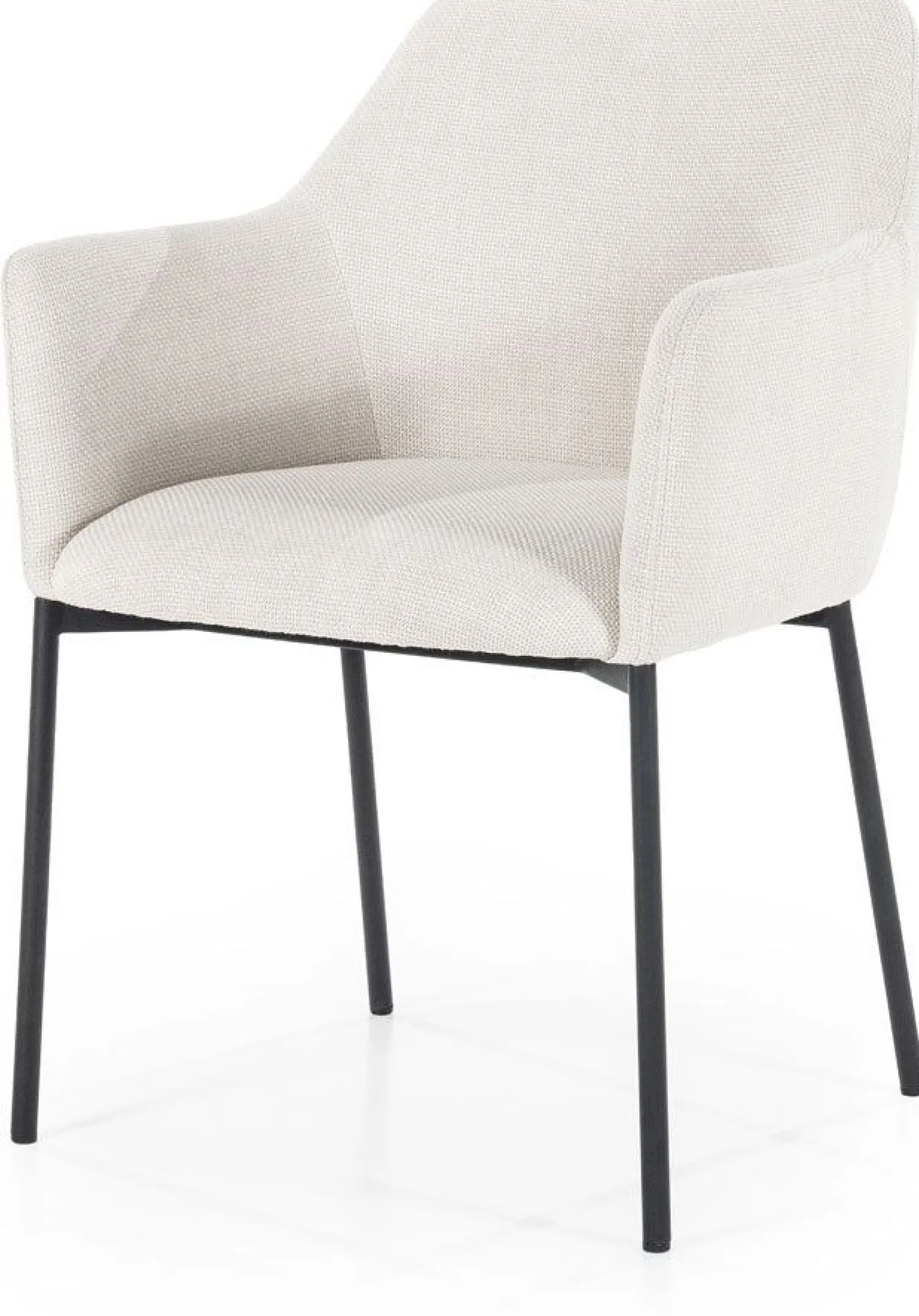 Eetkamerstoelen Met Armleuning-Eleonora Paul Armstoel Beige